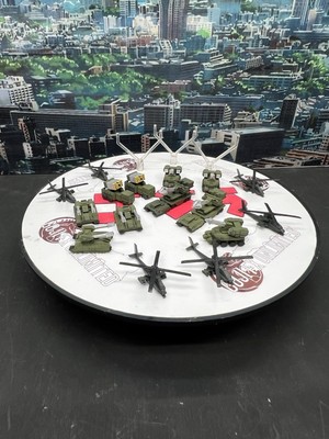 Maser Tank, Cannon, And Helicopter Set For Godzilla SH Monsterarts Hiya Figures-image