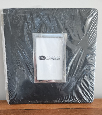 Creative Memories 12x12 Scrapbook Album BLACK Window Leatherette Frame Cover NIP-image