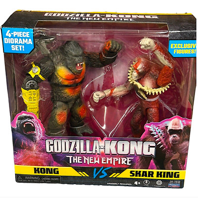 NEW Godzilla X Kong: The New Empire Two Pack Exclusive Set. Kong Vs Skar Kin-image