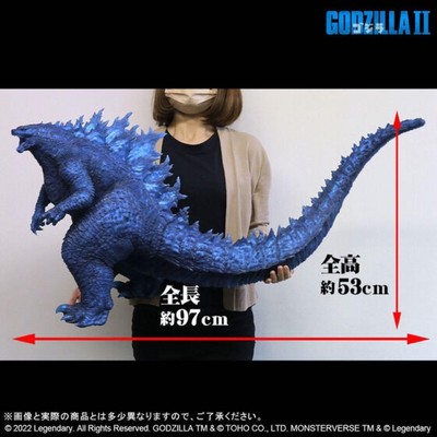 X-Plus Gigantic Series Godzilla 2019 Blue Clear Ver. Soft Vinyl 47cm Japan #717-image