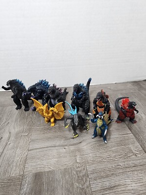 Godzilla Kaiju Kinf Of Monster Figure Lot Of 9 Some Branded And Unbranded-image
