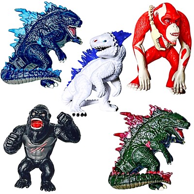 Brand New Set of 5 Chibi Godzilla x Kong: The New Empire, Toys Action Figures-image