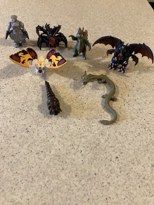 Pack of Destruction Godzilla 2002 Bandai Mini Figure Lot Of 7 Figures-image