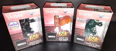 Lot Vinimates Diamond Select Godzilla Rodan Mecha Godzilla Set Toy Figures -image