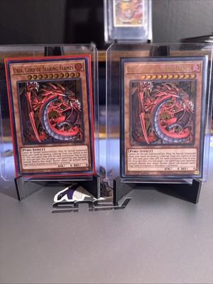 X2 2020 YuGiOh URIA, LORD OF SEARING FLAMES Sacred Beasts 1st Ed. UR NM-image