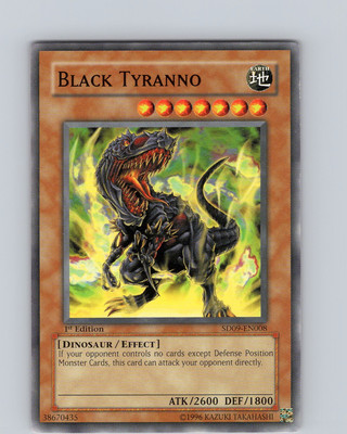 Yu-Gi-Oh TCG Black Tyranno SD09-EN008 1st Edition Common Card LP-NM-image