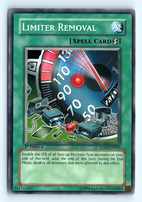 Yu-Gi-Oh Limiter Removal #SD10-EN025 Structure Deck: Machine Re-Volt tcg LP-image