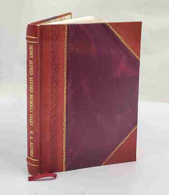 Henry Alfred Alford Nicholls diary 1891 by Nicholls, H. A. Alfor [Leather Bound]-image