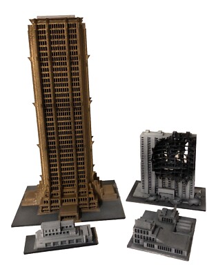 Eyepop Designs 4 Buildings 1/450 Scale works with NECA Sh Monsterarts-image