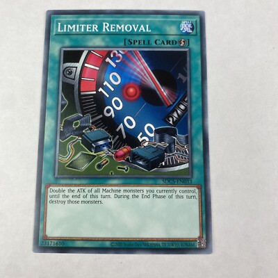 Yugioh Limiter Removal Sdcs-en033 Cyber Strike Structure Deck Unlimited Common-image