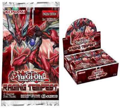 Yugioh Raging Tempest Factory Sealed Booster Box Display (24 Booster Packs)-image