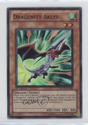 2011 Yu-Gi-Oh! Legion Structure Deck 1st Edition Dragunity Aklys 0ms5-image