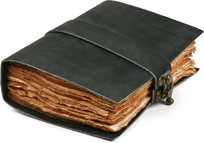 Leather Bound Vintage Journal for Women & Men - Book of Shadows - Lock Closure --image