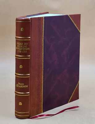 Index Du ?Journal Encyclop?Dique? 1756-1793 / Dante L?Nardon 197 [Leather Bound]-image