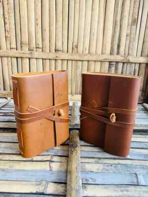 Goat Handmade Leather Journal with New Year present-image