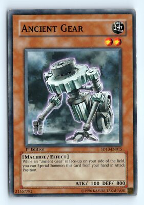 Yu-Gi-Oh Ancient Gear #SD10-EN015 Structure Deck: Machine Re-Volt tcg LP-image