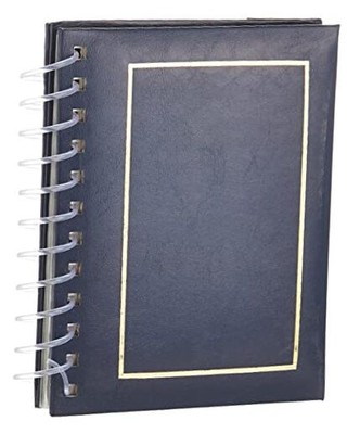  50 Pocket Spiral Bound Leatherette Mini Photo Album Easel for 4 by 6-Inch -image