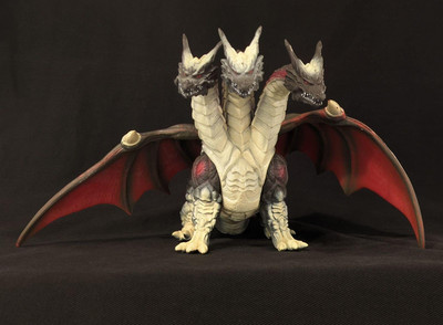 BANDAI Death Ghidorah Soft Vinyl Figure 1996 Godzilla From Japan-image