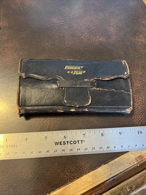 Rare 1906 Excelsior Diary Leather Bound Memo Farmers Almanac Booklet-image