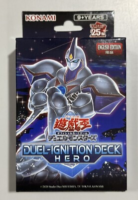 YUGIOH DUEL-IGNITION DECK HERO ASIA ENGLISH EDITION STRUCTURE DECK SEALED-image