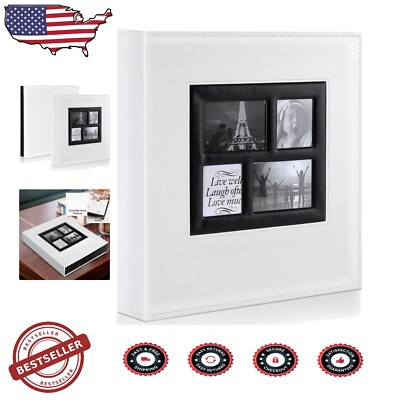 Large Capacity 1000 Pocket Photo Album - Perfect for Weddings & Family Memories-image