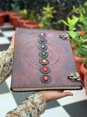 USA New Journal Handmade Leather Writing Diary Notebook Bound 13