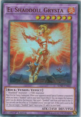 El Shaddoll Grysta NM (#1) SDSH 1st Structure Deck: Shaddoll Showdown Yugioh-image