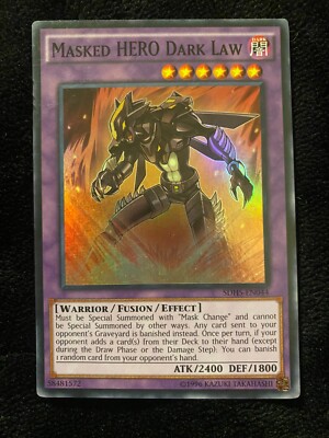 Masked HERO Dark Law NM SDHS (#2) Structure Deck: HERO Strike Yugioh-image