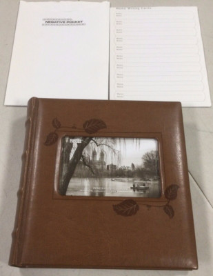 Pioneer Embossed Ivy Frame Leatherette Photo Album DA-200EIBN-200 4x6 Photos-image