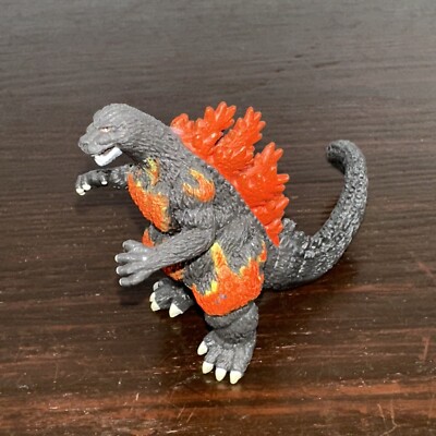 2002 Bandai Classic 2.5in Burning Flaming GODZILLA Action Figure Toho-image