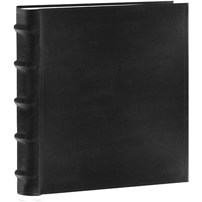 Pioneer Leather Black Bi Directional - 5x7 Black Pocket Photo Album 200 Photo-image