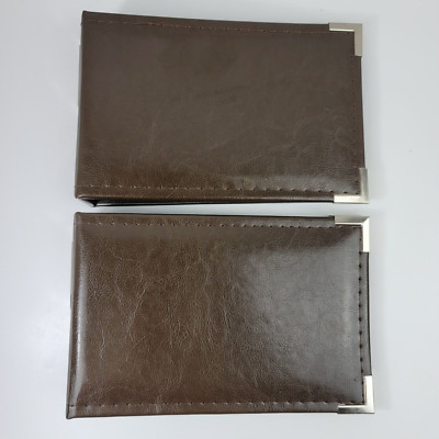 2 We R Memory Keepers 6x4 Ring Leather Scrapbook Photo Album Page Protectors-image