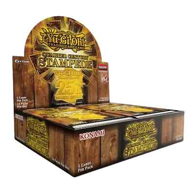Yugioh EURO ENGLISH Quarter Century Stampede Booster Box Sealed IN HAND-image