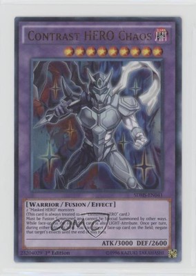 Contrast HERO Chaos 1st Ed. YuGiOh Strike Structure Deck #SDHS-EN041 0b3-image