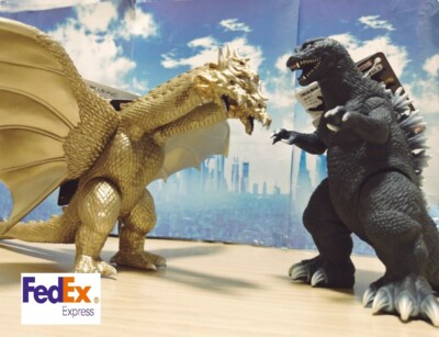 Movie Monster Series King Ghidorah Gmk  + Godzilla 2001 Set of 2 From Japan-image