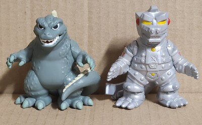 Godzilla 70th Anniversary Mystery Minis GODZILLA & MECHAGODZILLA Figures 1/6-image