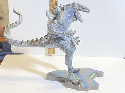 Vintage 1998 Toho Trendmasters Living Godzilla Action Figure On Stand WORKS-image