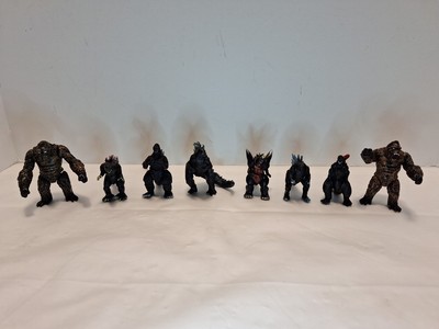 Lot Of 8 Godzilla King Kong Figures  Approx 2