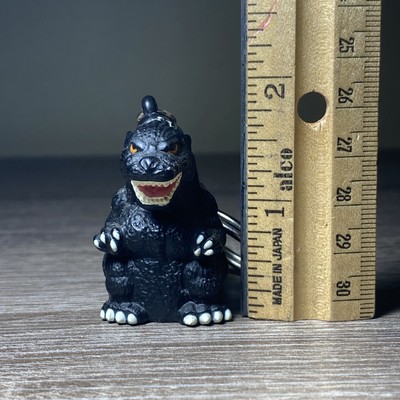 Godzilla Key Ring Mini Figure 1997 Vintage BANPRESTO Gashapon Keychain Rare TOHO-image