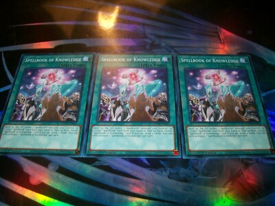 3x Spellbook of Knowledge 1st Edition Common SDCH-EN023 Yu-Gi-Oh!-image