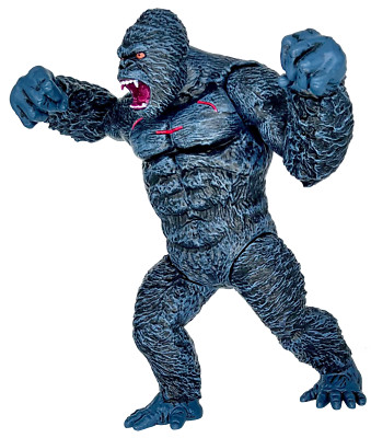 Brand New Giant King Kong 11” Godzilla Toy Attack Fight Gorilla Ape Figure-image