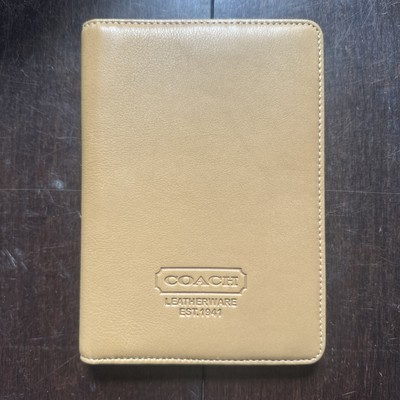 Vintage Coach Brown Leather Photo Album Book-image