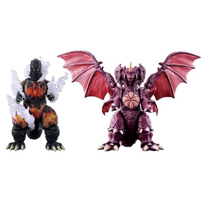 Presale Godzilla Action Figure Burning Godzilla VS. Destoroyah Battle Set NEW-image