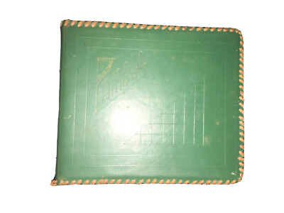 1940s Leather Autograph Notebook Pamela Green Sewn Bound-image
