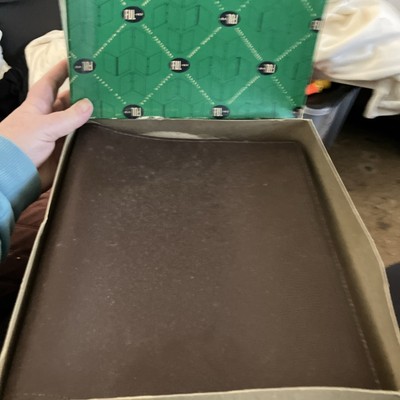 VintageFUL-VU Faux Leather Portfolio Album metal ring clear page insert 11x8 1/2-image