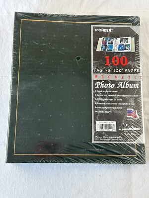 Pioneer LM-100 Magnetic fast-Stick 3 Ring Album 100 Pages/50 Sheets Black NEW-image