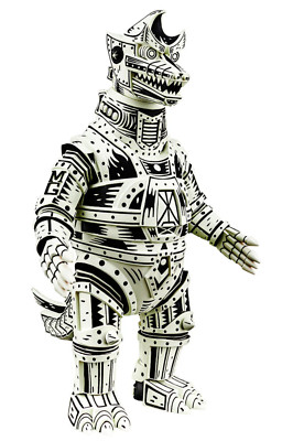 Mechagodzilla - Vinyl Designer Figure by Attack Peter - Linocut Variant -IN HAND-image