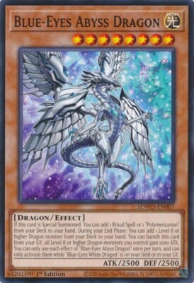 Yugioh! Blue-Eyes Abyss Dragon x3 SDWD-EN006 Structure Deck-image