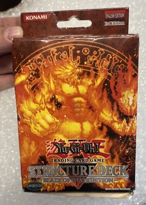 NEW YUGIOH TRADING CARD GAME STRUCTURE DECK BLAZE OF DESTRUCTION 1ST EDITION-image