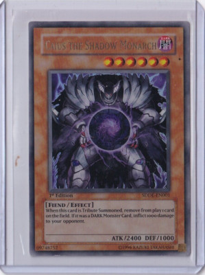 Caius the Shadow Monarch - SDDE-EN001 - Ultra Rare 1st Edition Structure Deck: D-image